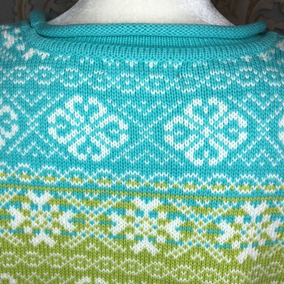 Carolyn Taylor Rainbow Winter Sweater with Roll Neck Medium - Picture 6 of 10